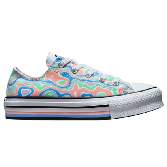 Converse Chuck Taylor All Star Lift Platform Low Top 'Color Swirl' - Picture 1 of 16